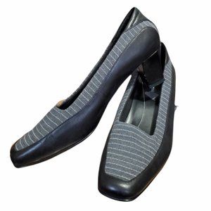 Naturalizer Black & Gray Short Heel Shoes 9W